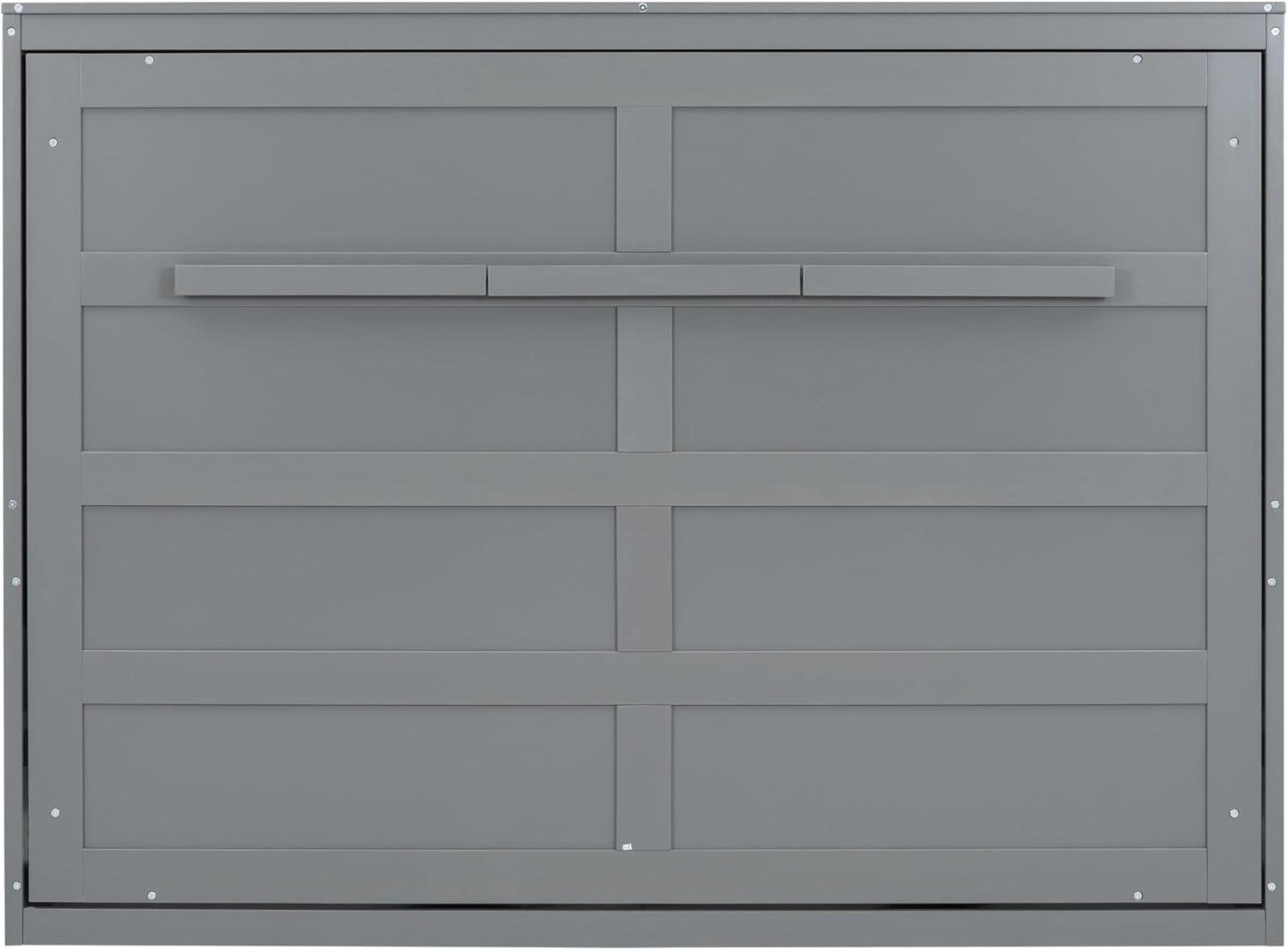 MERITLINE Full Size Murphy Bed Wall Bed for Guest Room, Gray P899