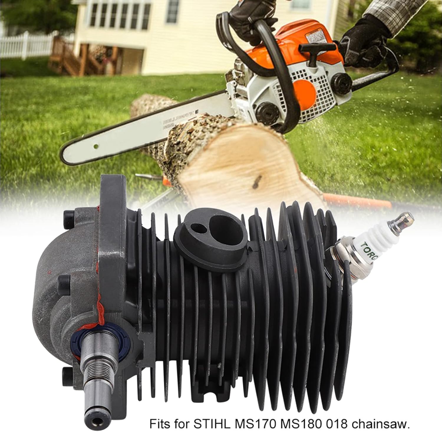 LiebeWH 38mm Cylinder Piston Kit for Stihl MS170 MS180 018 Chainsaw G852403