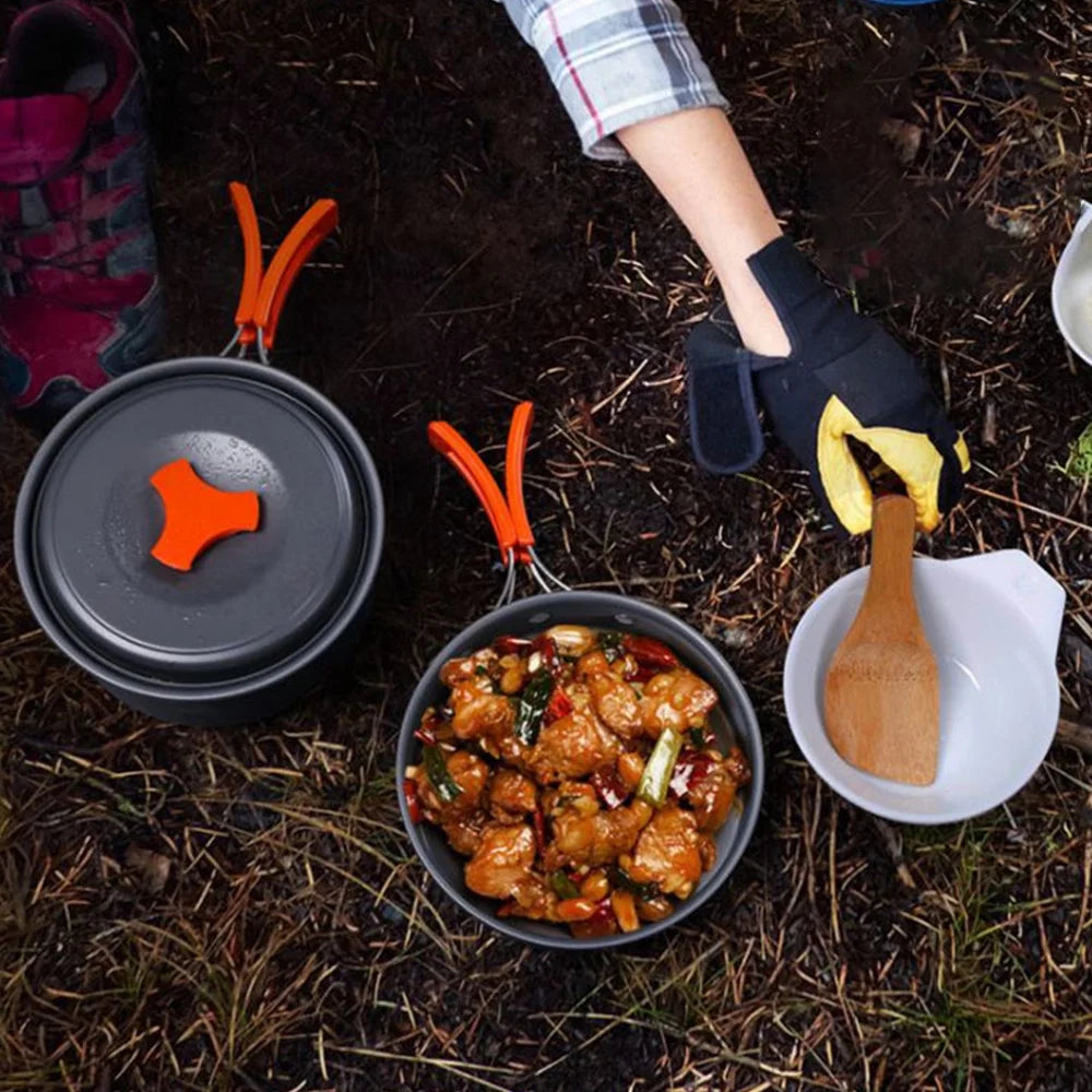 ZTOO 10 Piece Aluminum Camping Mess Kit W331