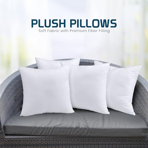 Utopia Bedding Throw Pillows 18x18 Inches, White, Set of 1 F895