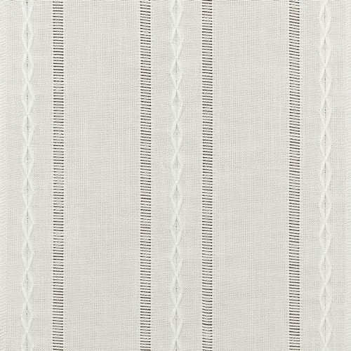 Hemstitched Farmhouse Table Runner, Charcoal 13x72 Inch, Cotton Linen H4673