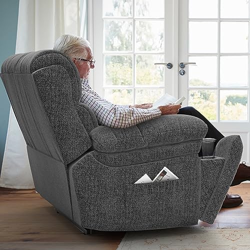 YONISEE Lift Chairs Recliner for Elderly, Massage and Heat, Heavy Duty with Cup Holders X643849