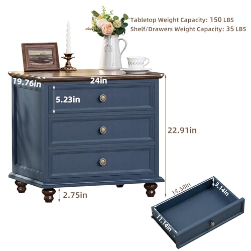 Farmhouse Coffee Table Set of 3 with Charging Station and Hidden Storage G877931