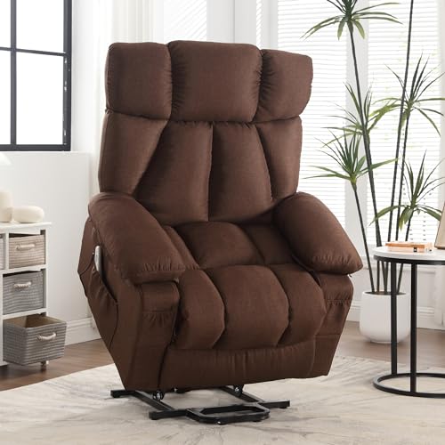Oversized Power Lift Recliner Chair with Massage and Heat for Elderly, Blue K6321