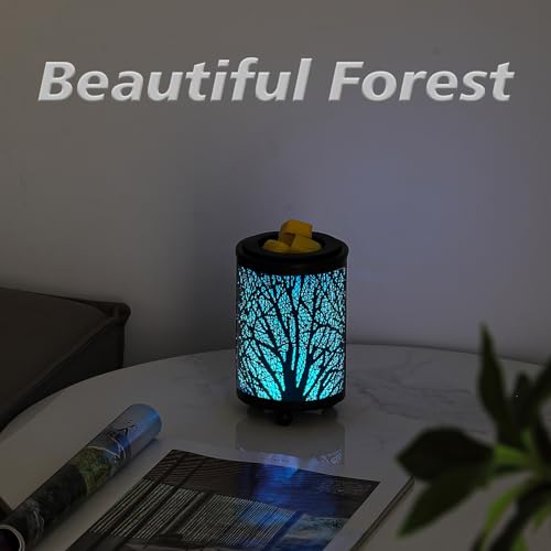 Wax Warmer Wrought Iron Crystal Electric Oil Burner for Home Decor C151