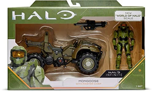 Halo 4" World of Halo Figure & Vehicle - Mongoose with Master Chief C92578