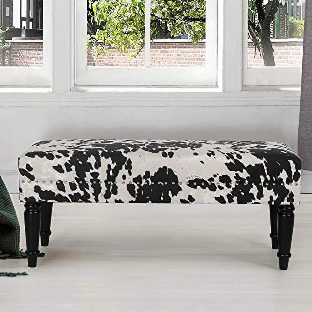KHBIULIFE 39" Mid Century Modern Upholstered Bench for Bedroom Entryway and Living Room K3069