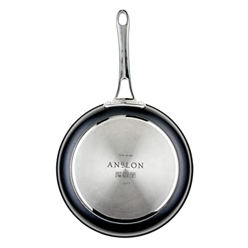 Anolon X Hybrid Nonstick Cookware Set, 12 Piece, Charcoal Gray B384083