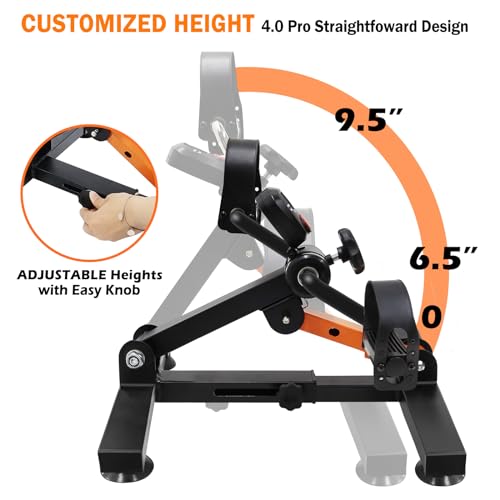 Under Desk Bike Pedal Exerciser, Adjustable & Foldable, with Suction Cup Feet U94547