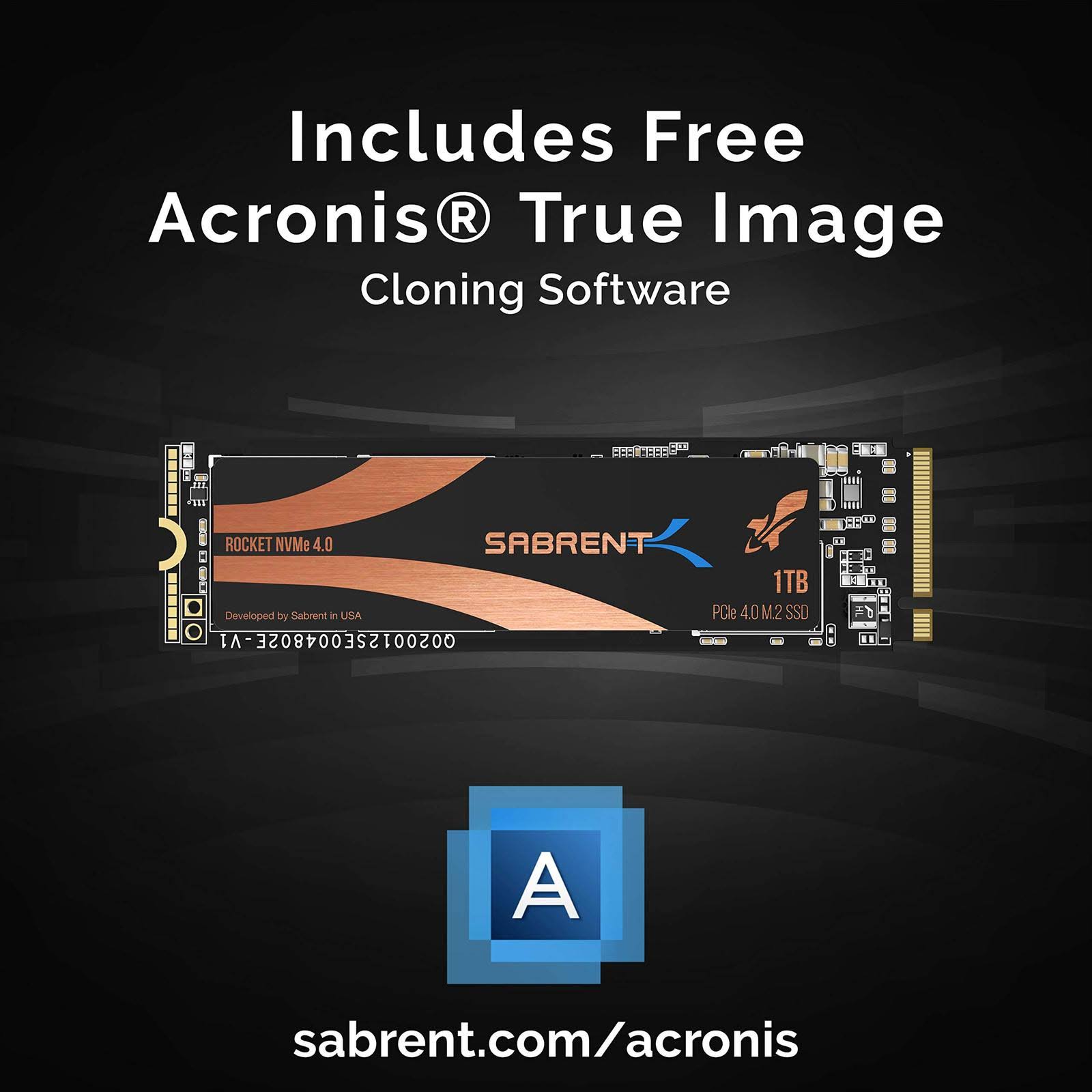 Sabrent 1TB Rocket NVMe 4.0 PCIe M.2 Internal SSD H1272