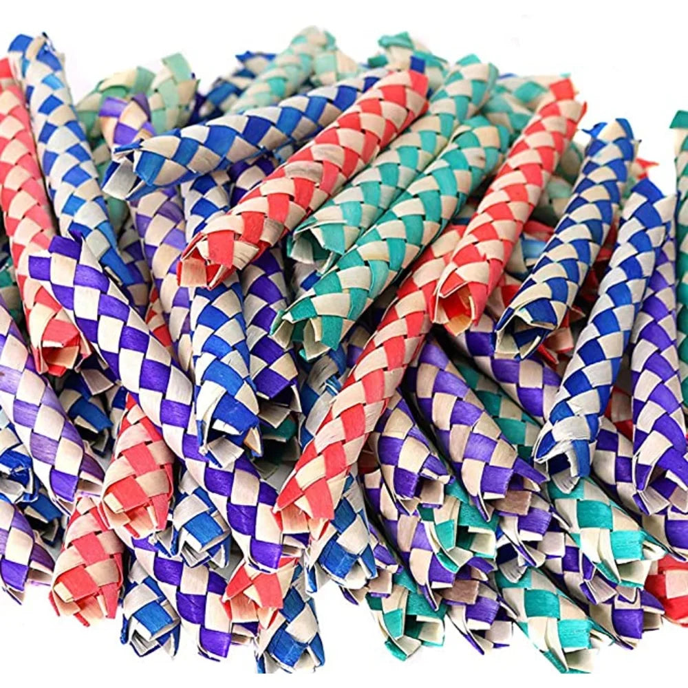 PEACNNG Finger Traps Bulk Pack of 72-Classic Chinese Bamboo Finger Traps for Kids and Adults Cool Birthday Party Favors, Goodie Bag Stuffers, Assorted Colors