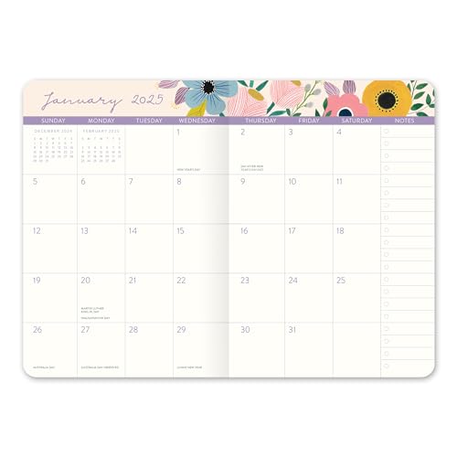 Orange Circle Studio Pocket Academic Planner 2025, Fruit & Flora, Weekly & Monthly Y5002