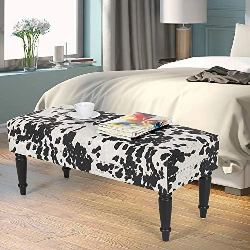 KHBIULIFE 39" Mid Century Modern Upholstered Bench for Bedroom Entryway and Living Room K3069
