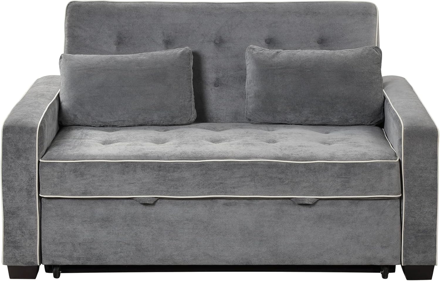 3 in 1 Pull Out Sofa Bed with Adjustable Backrest and USB Charging Port K98421