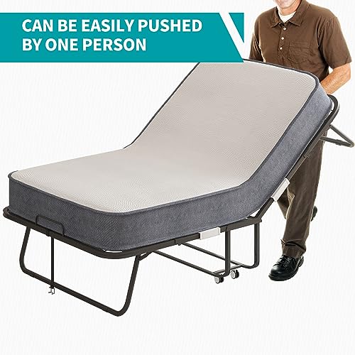 BALUS Folding Bed with 5" Memory Foam Mattress for Adults K9246