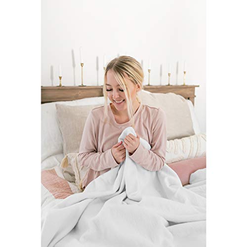 Peacock Alley All Seasons Luxury Cotton Blanket for Sofa, Bed, and Crib G38496