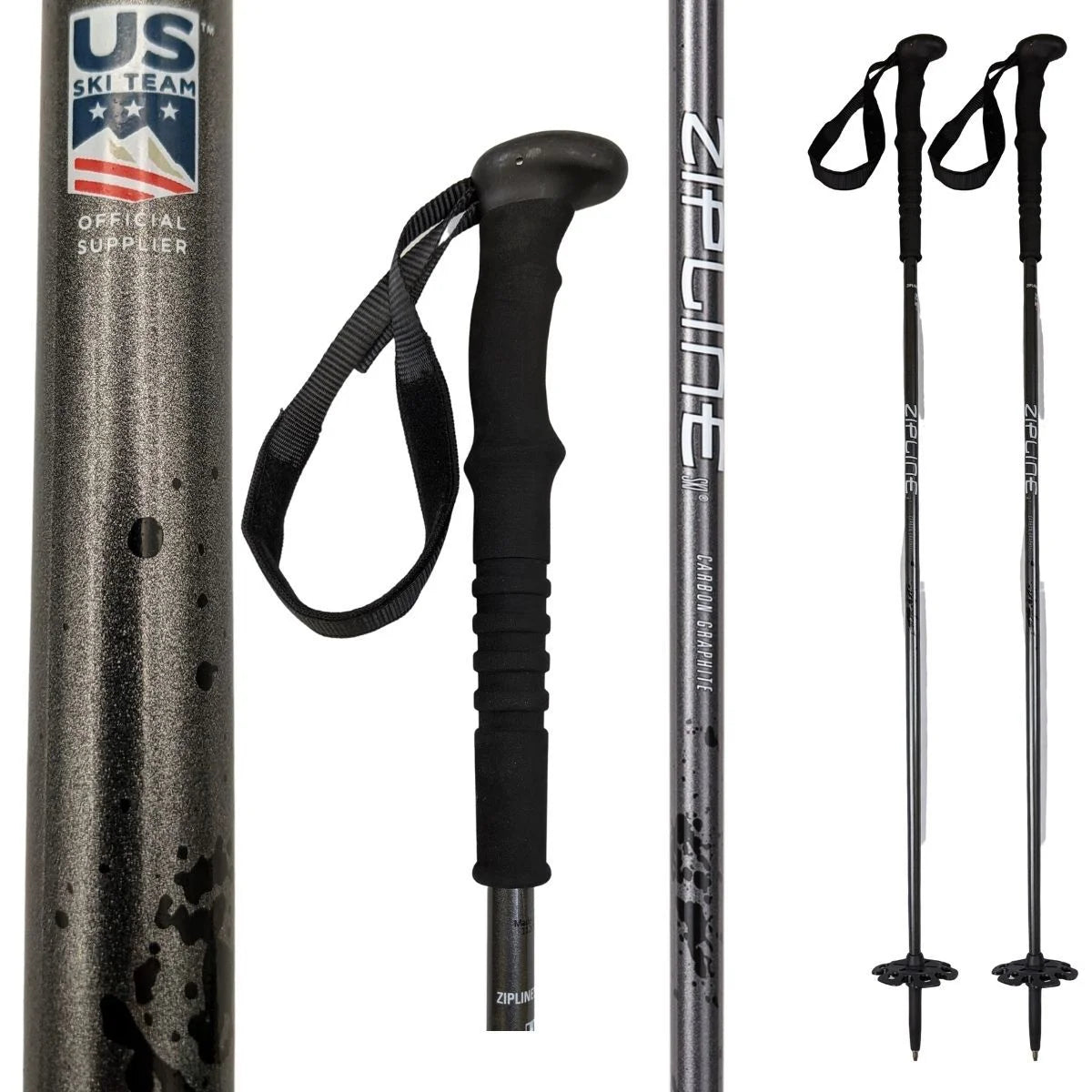 Zipline Blurr XT Graphite Composite Ski Poles V27900
