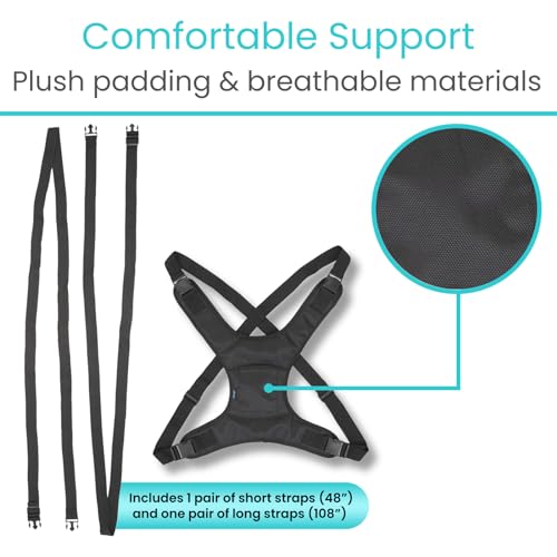 Vive Wheelchair Harness for Adults - Seat Belt with Adjustable Straps J503