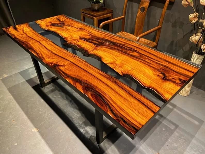 Personalized Large Epoxy Table, Resin Dining Table Top, 48 x 24 inches Y38597