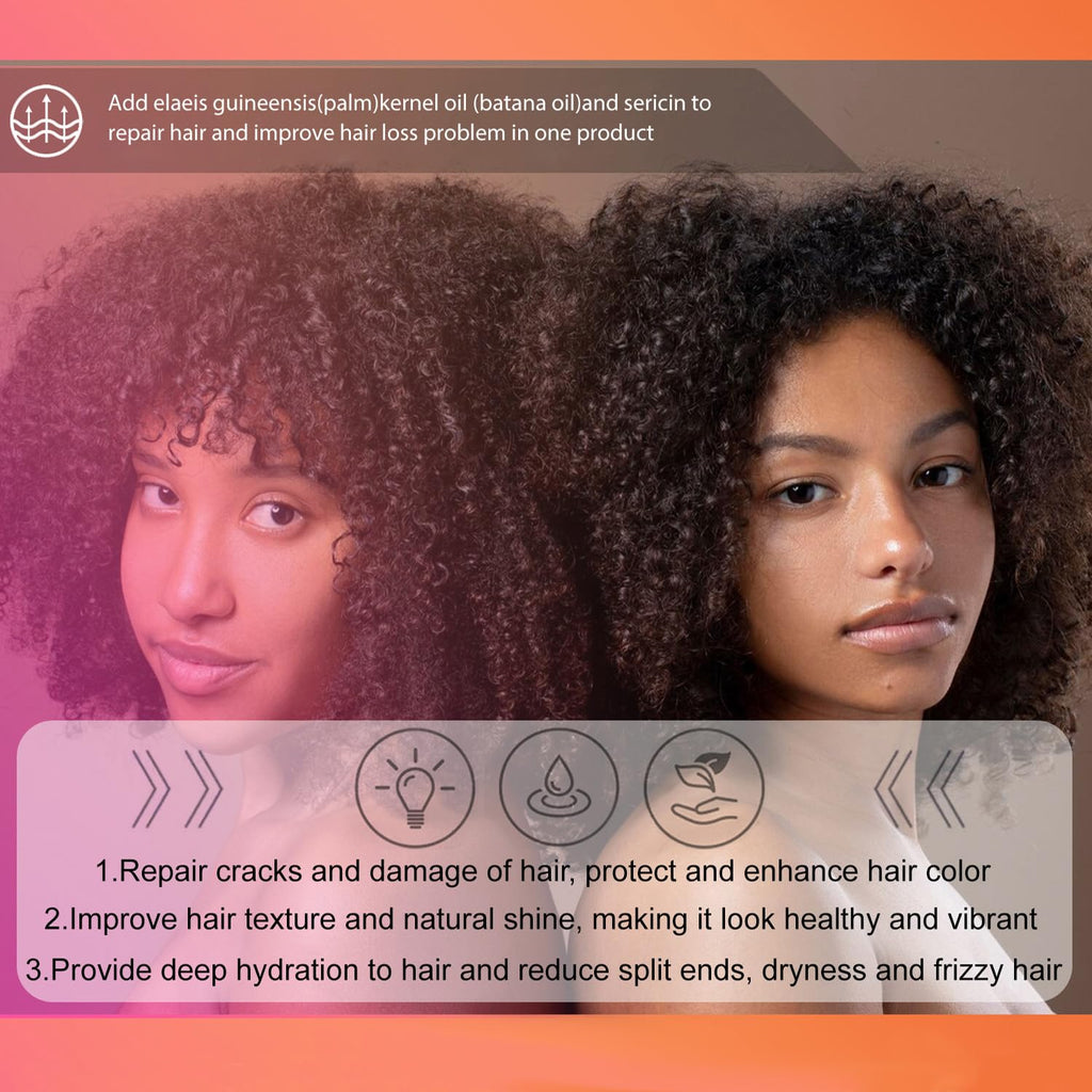 Batana Oil for Hair Growth, Unrefined Organic Pure Batana Butter Conditioner T8133
