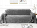 Couch Cover Blanket-Winter Thickening Sofa Slipcover for Sectional Sofa Covers-Protector Universal Use Cotton Blend Thick Fabric Washable, Woven Texture Modern Design for Living Room