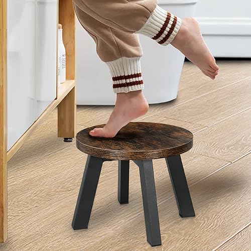 Round Stepping Stool for Adults and Kids with Non-Slip Mats Y948
