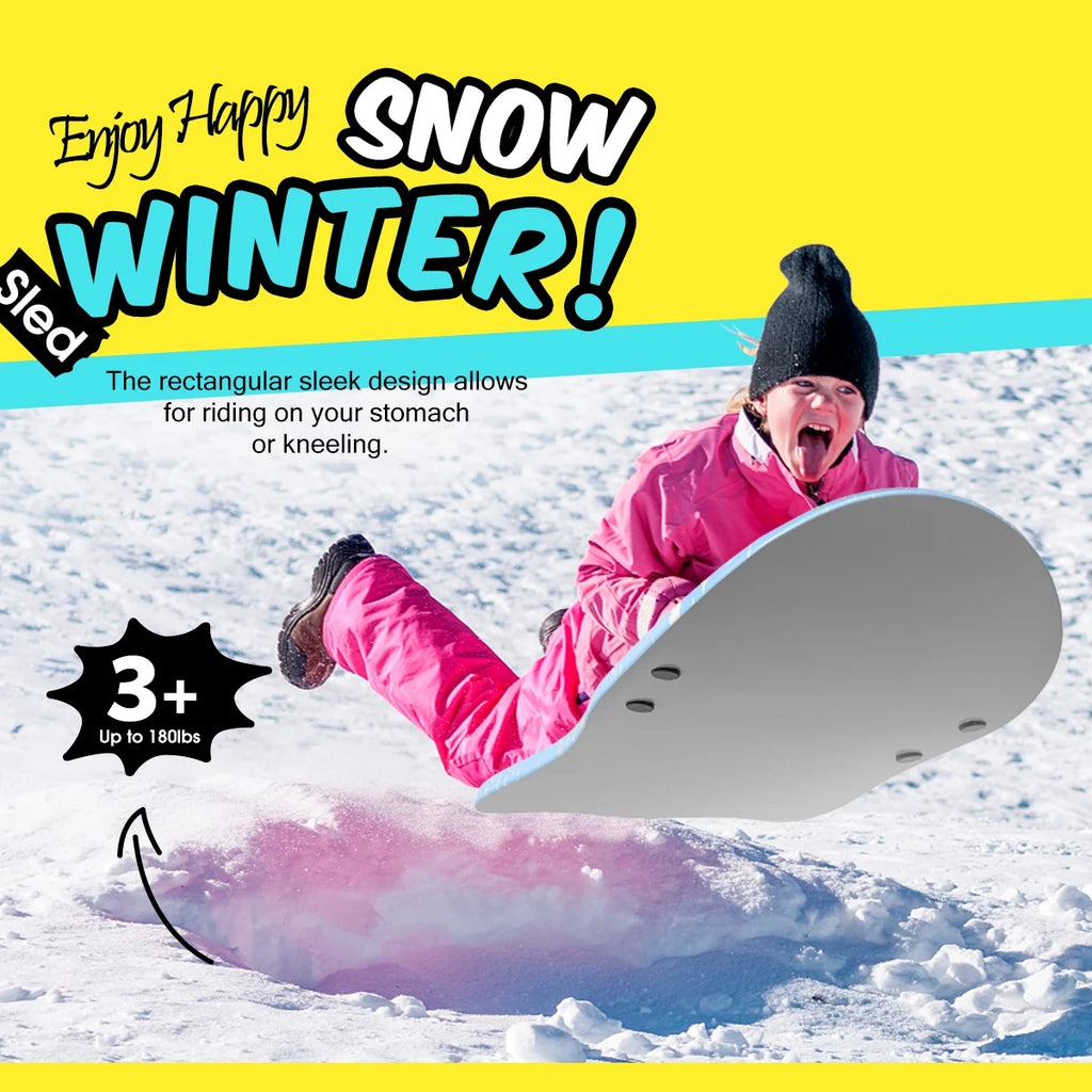 WOOWAVE Foam Snow Sled for Kids, 36 Inch, Blue N362