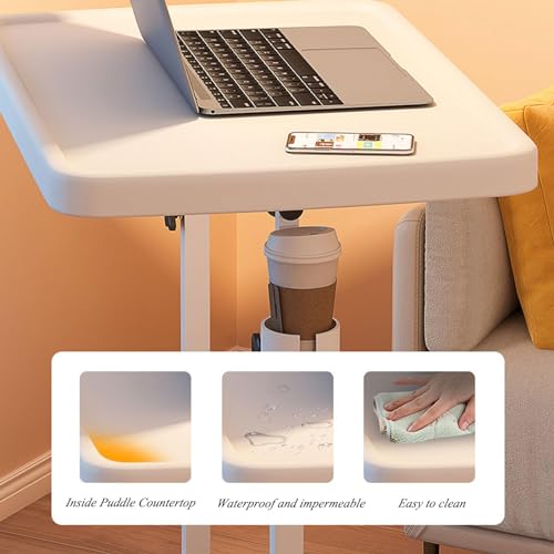Folding Couch Table Tray with Cup Holder, Height Adjustable D76188