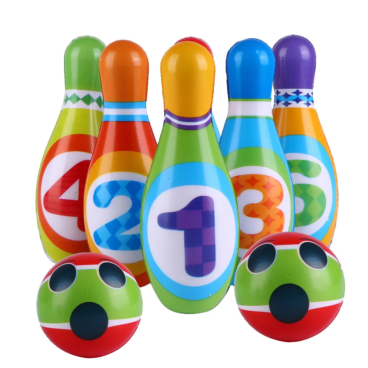 Portable Family Bowling Game Toys for Kids Indoor Outdoor I892055