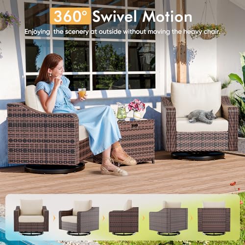 Outdoor Patio Furniture Set 6 Pieces with Fire Pit Table, Grey T113493