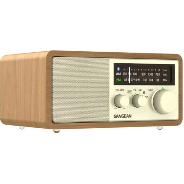 Sangean WR-16 AM-FM Bluetooth Wooden Cabinet Radio J626111