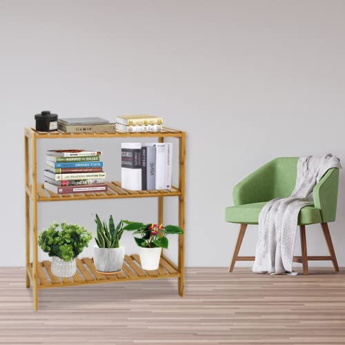 Bamboo Corner Shelf 5-Tier Storage Rack for Bathroom Kitchen K667