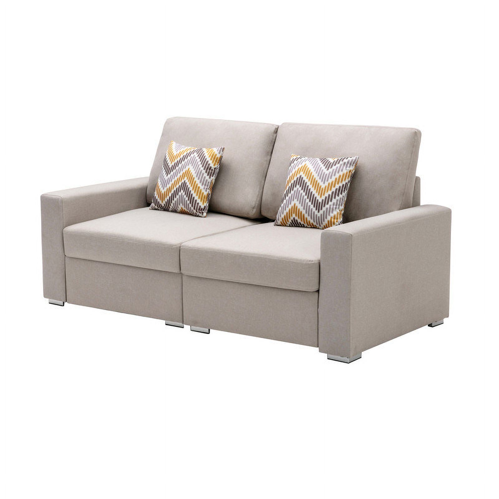 Beige Linen Fabric Living Room Set G562930
