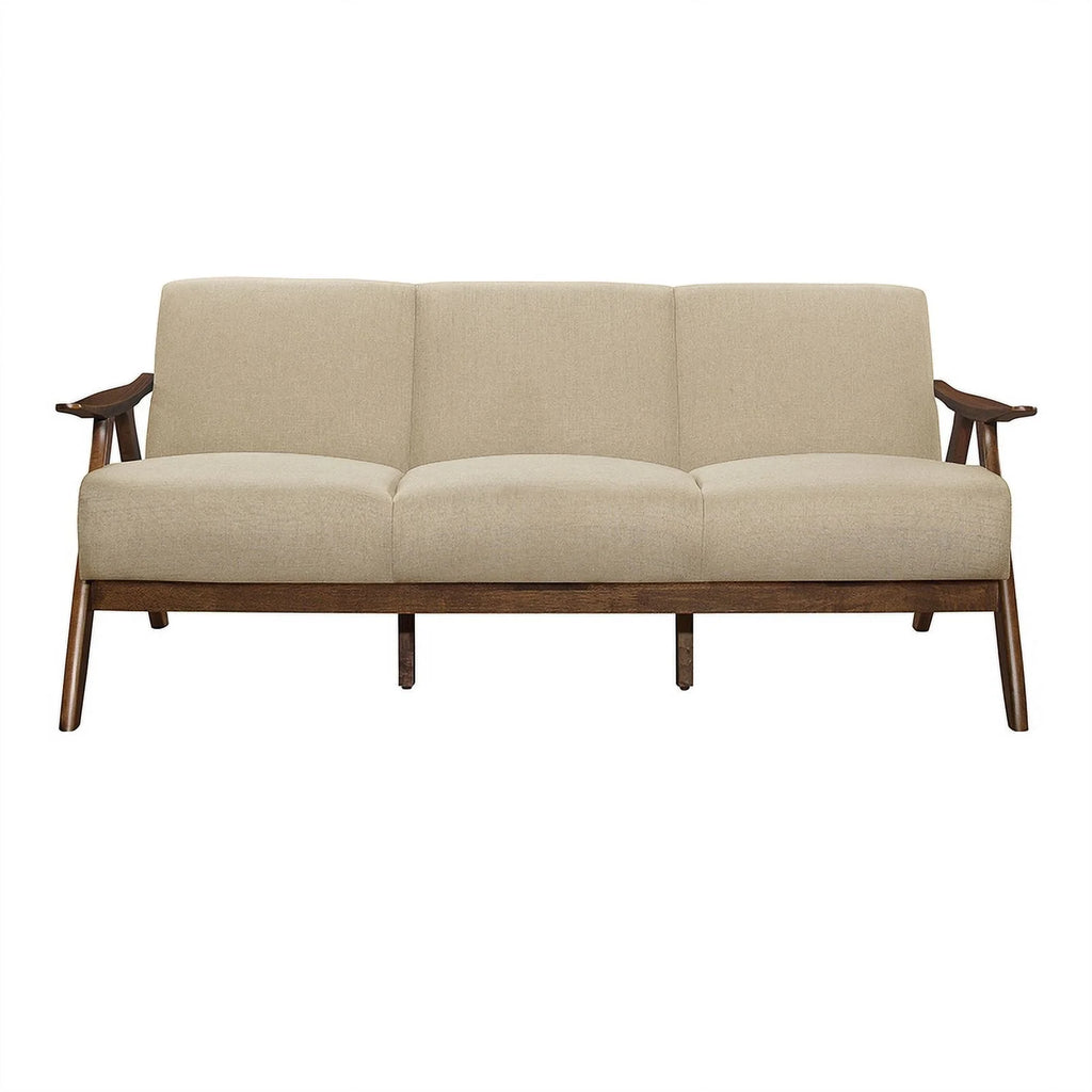 Lexicon Damala Textured Fabric 2-Piece Sofa Set, Light Brown U741207