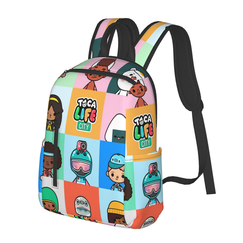 Toca Boca Life Backpack Student School Bag Lightweight Unisex D387651