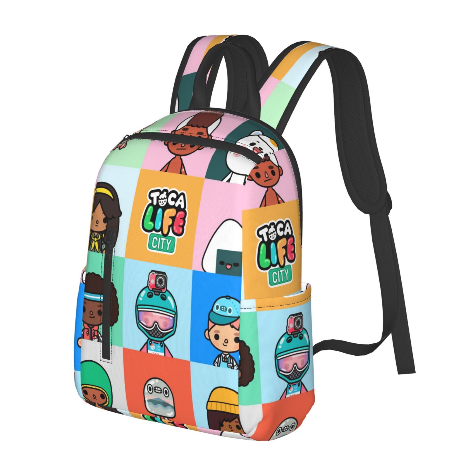 Toca Boca Life Backpack Student School Bag Lightweight Unisex D387651