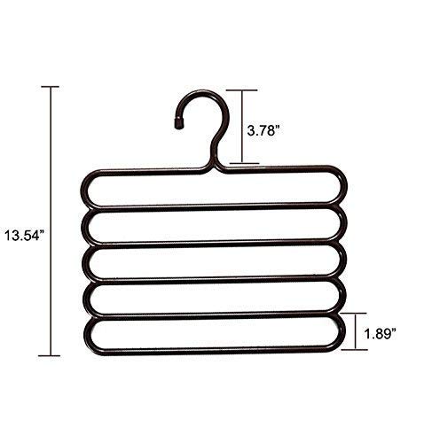VNC 5-in-1 Multi-Layer Plastic Hanger Clothes Organiser, Pack of 3 P7077
