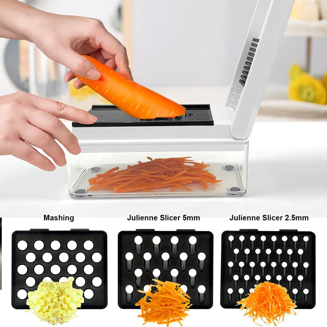 Vegetable Chopper Slicer Onion Dicer with Container D43308