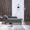 Velvet Chaise Lounge with Hidden Storage - Elegance & Storage