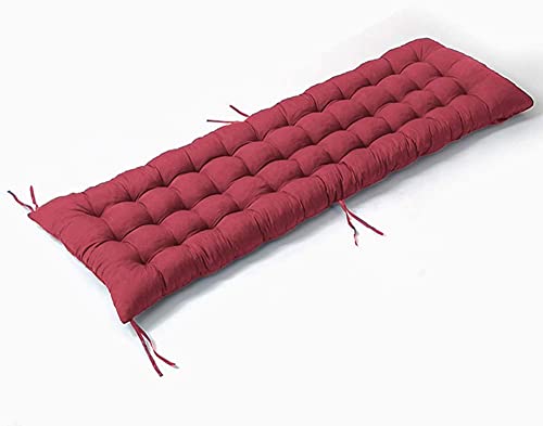 Patio Bench Cushion Outdoor Loveseat Seat Pad 48 Inch Red B499