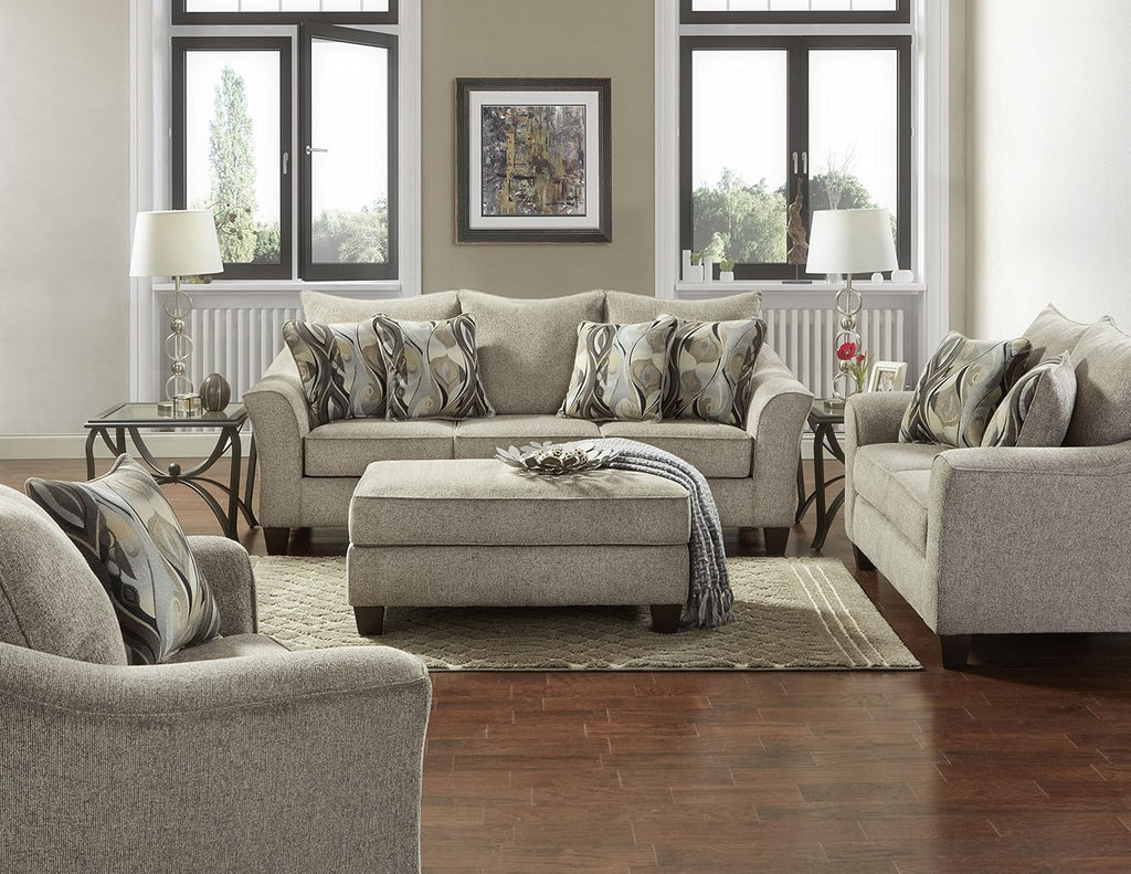 Roundhill Furniture Pillowback Loveseat F333504