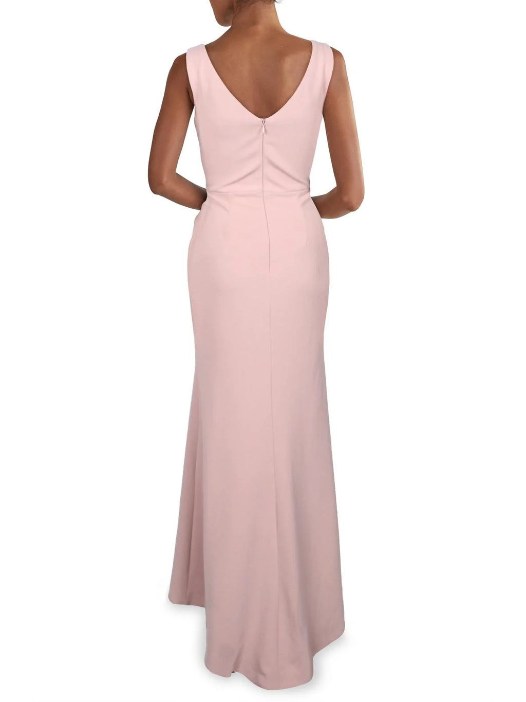 Betsy & Adam Women's Petite Crepe Ruffled Evening Dress L3709