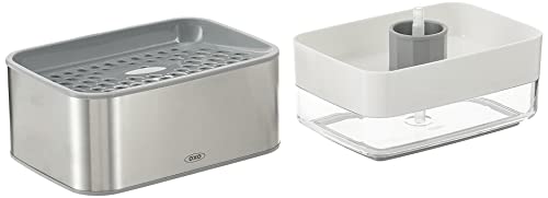 OXO Good Grips Stainless Steel Soap Dispensing Sponge Holder I300741