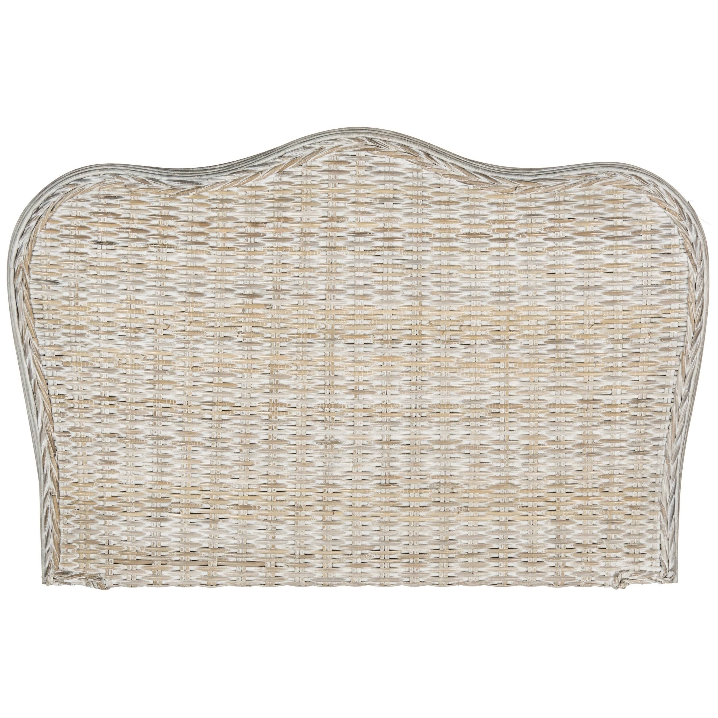Safavieh Imelda White Washed Headboard Full D4334