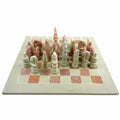 Smolart Hand Carved Soapstone Maasai Chess Set 14x22 Board