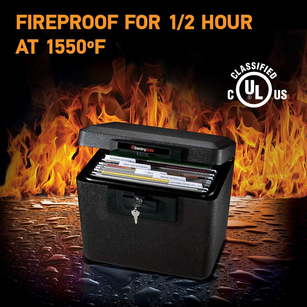 SentrySafe Fireproof Waterproof Document Safe with Key Lock H644741