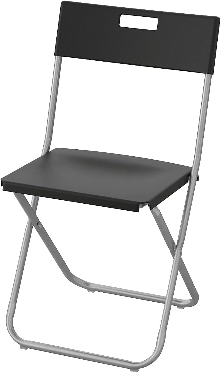 IKEA GUNDE Folding Chair, Black J4964