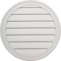 24"W x 24"H x 1"P, Round Gable Vent Louver, Non-Functional