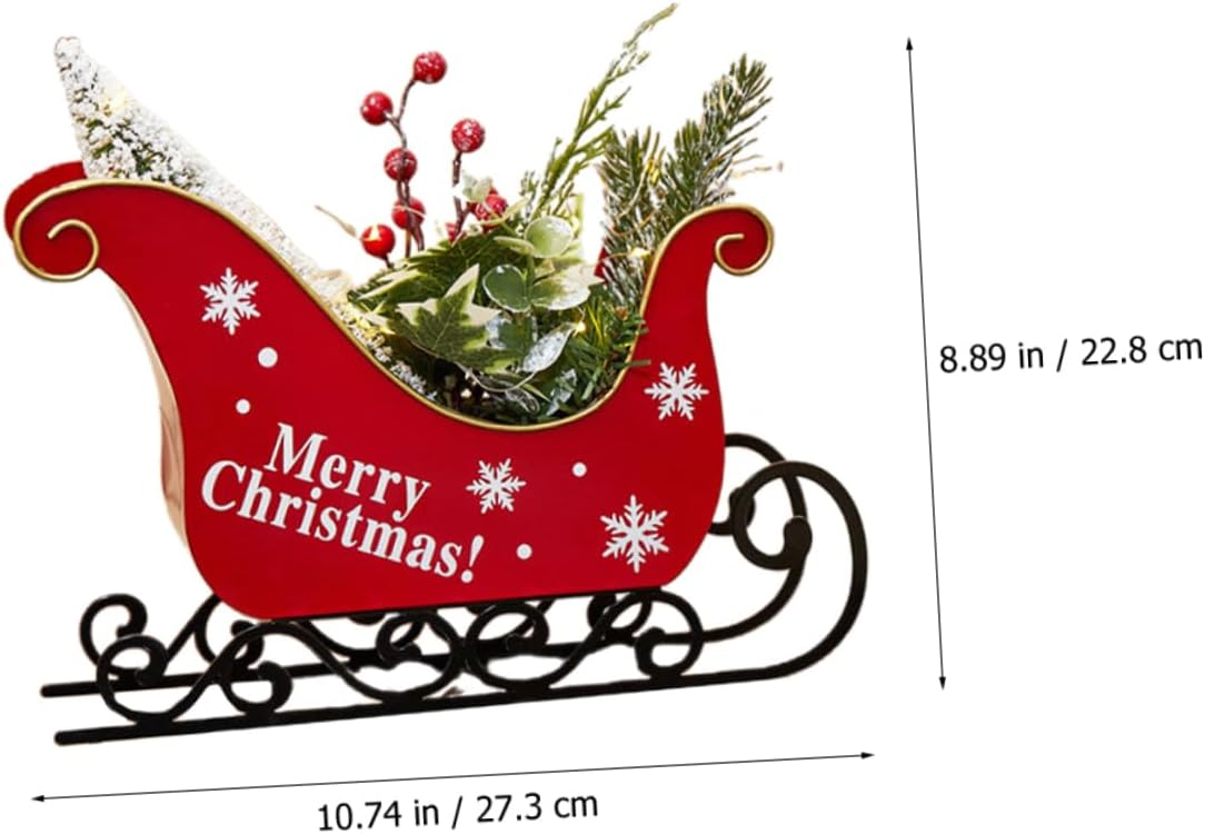 ifundom Christmas Sleigh Iron Table Decor C587925