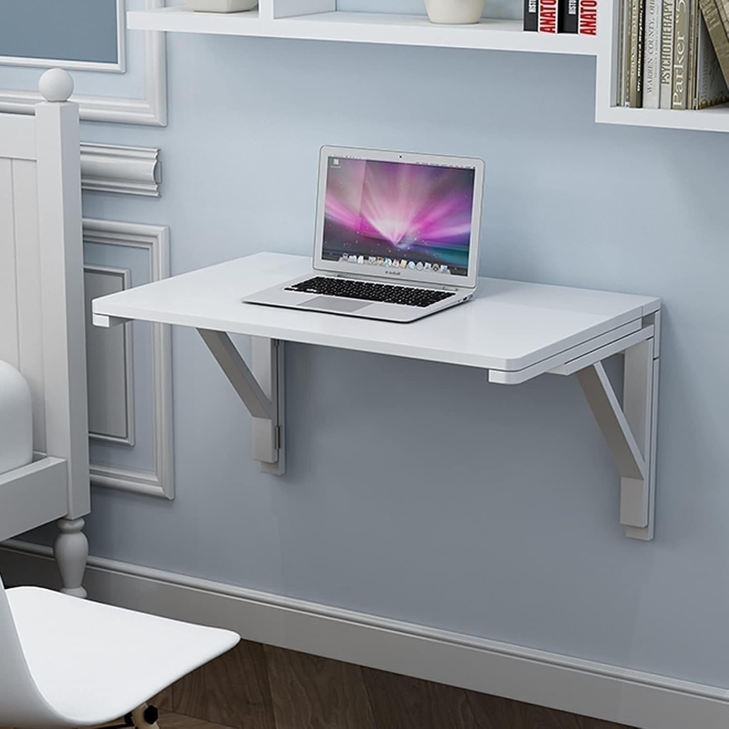 Wall-Mounted Folding Drop Leaf Dining Table for Small Spaces, 120 x 40 cm D24839